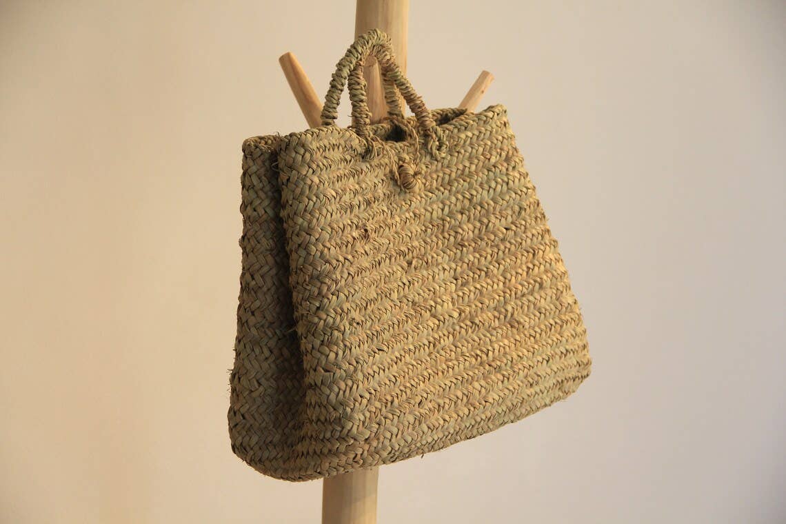 Moroccan Basket, French Baskets, Straw Natural Handbag