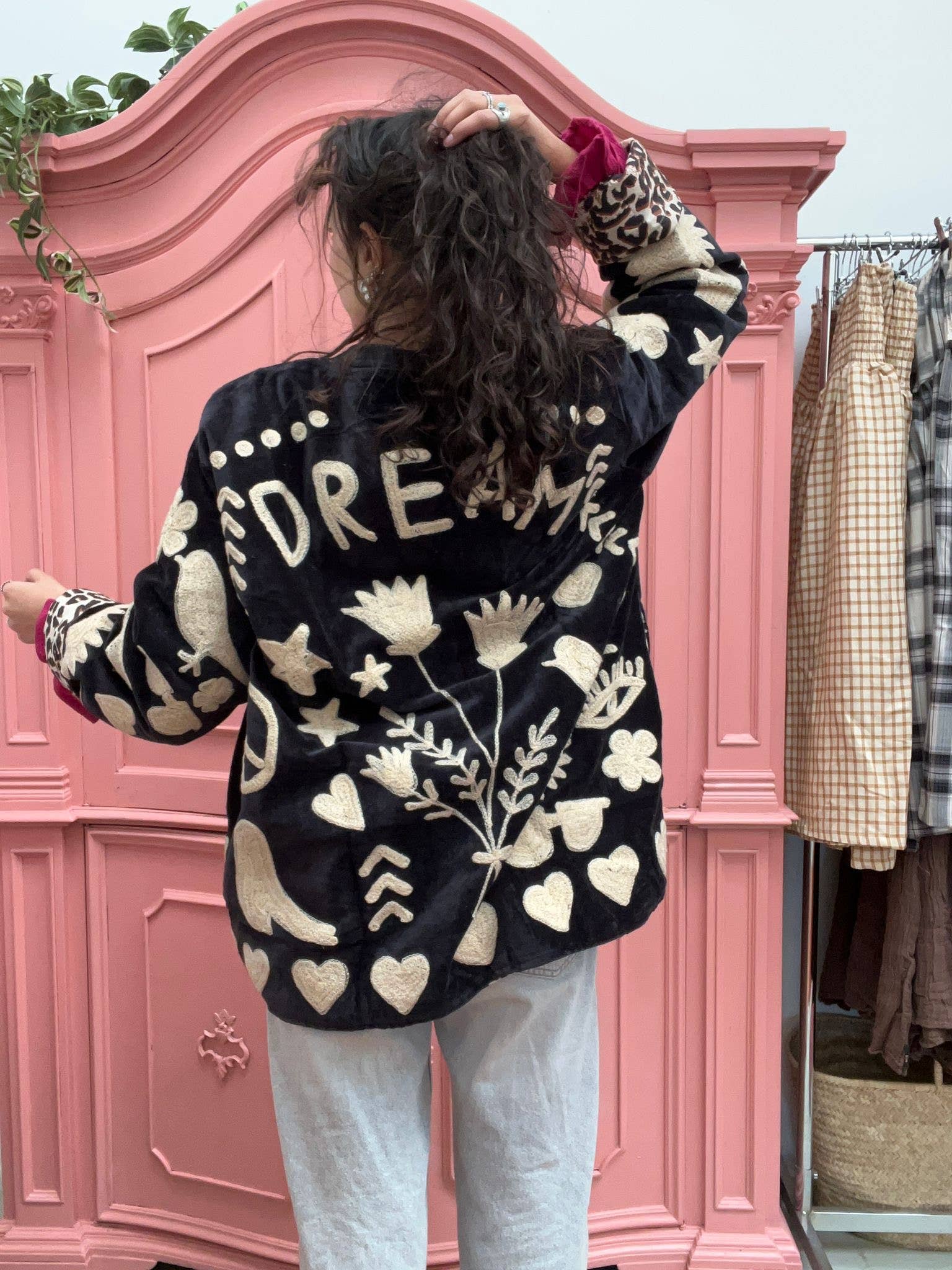 Velvet Jacket DREAM black