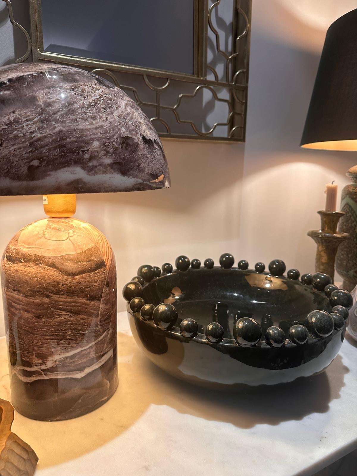 Black Bobble Edge Bowl
