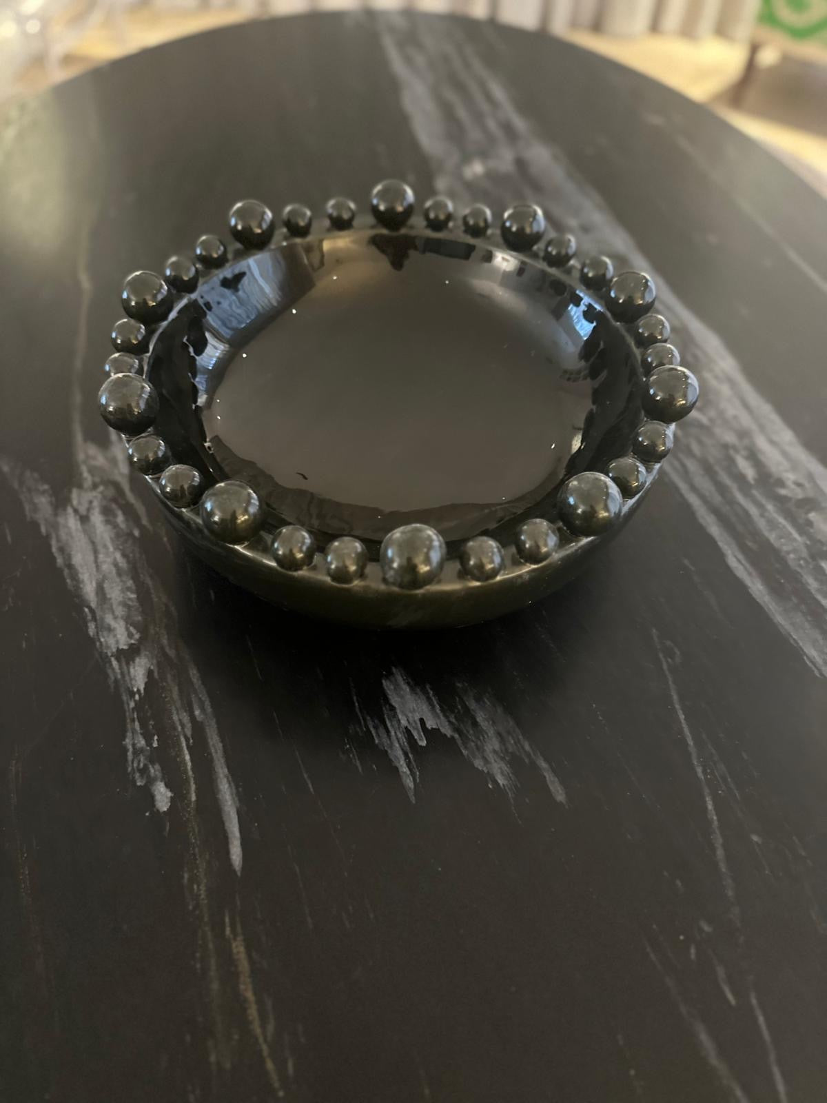 Black Bobble Edge Bowl