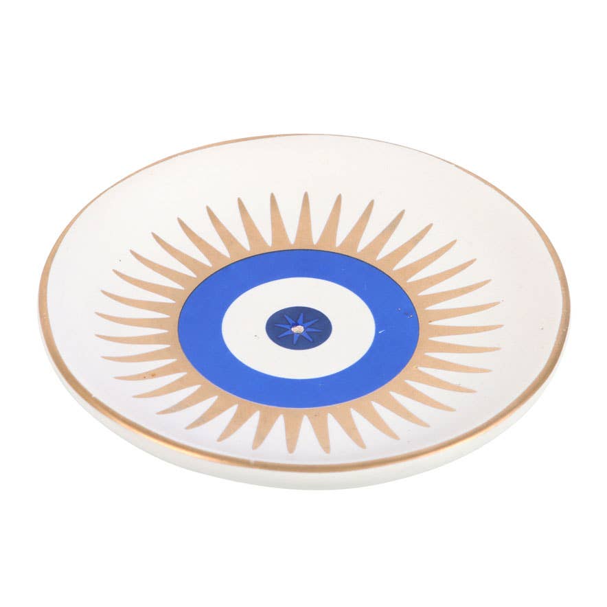 All Seeing Eye Ceramic Incense Holder Plate