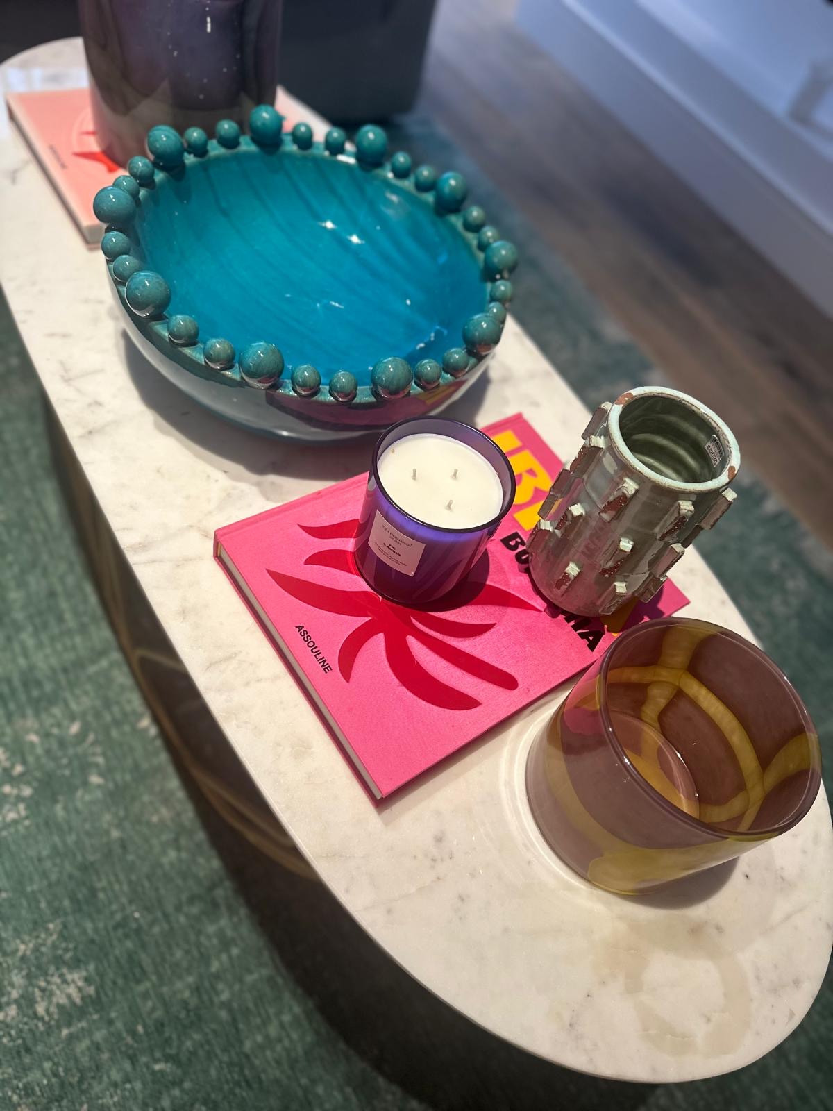 Aqua Bobble Edge Bowl