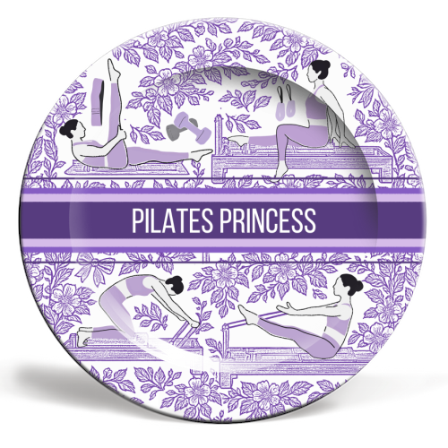 Plates 'PILATES PRINCESS' by Lilly Rose: 10 Inch