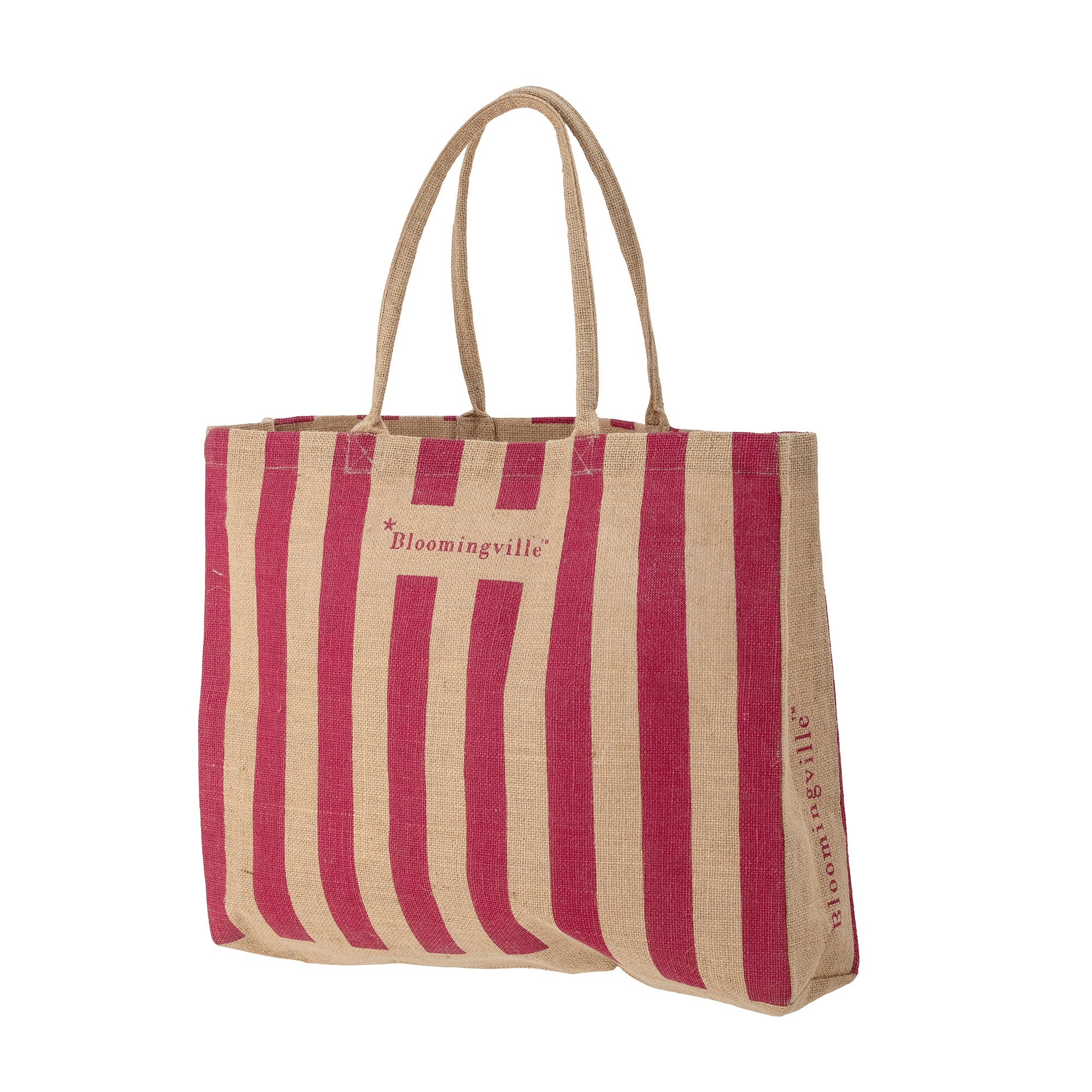 Bergamo jute pink shopper