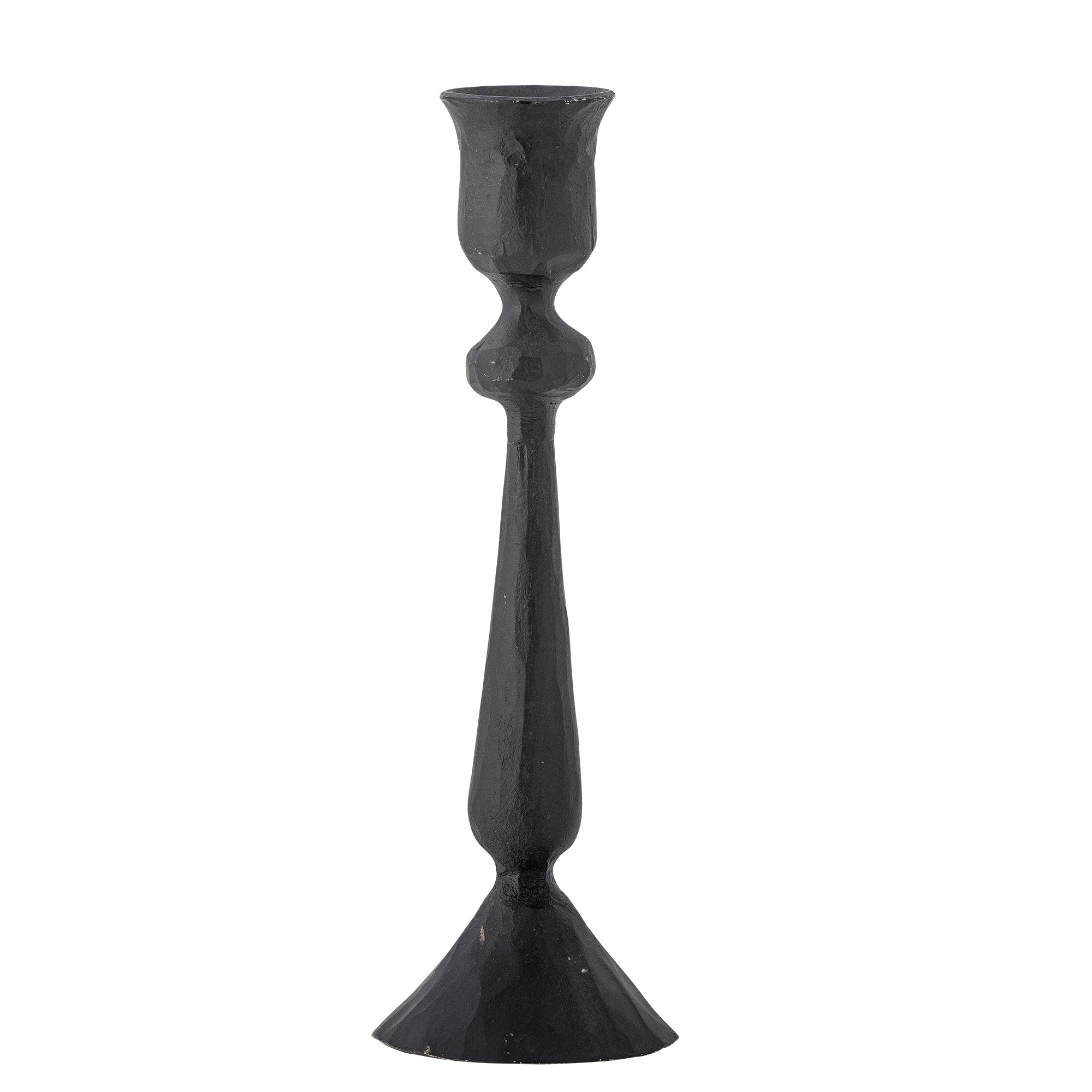 Isac Black Metal Candle Holder Large