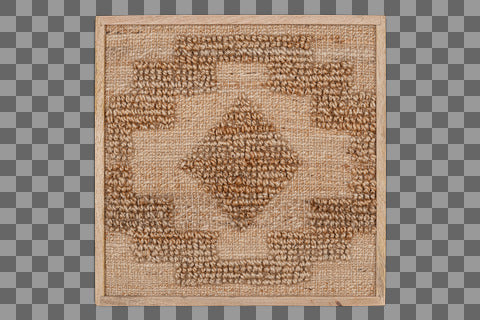 Bawal Hemp & Jute wall Art - Natural