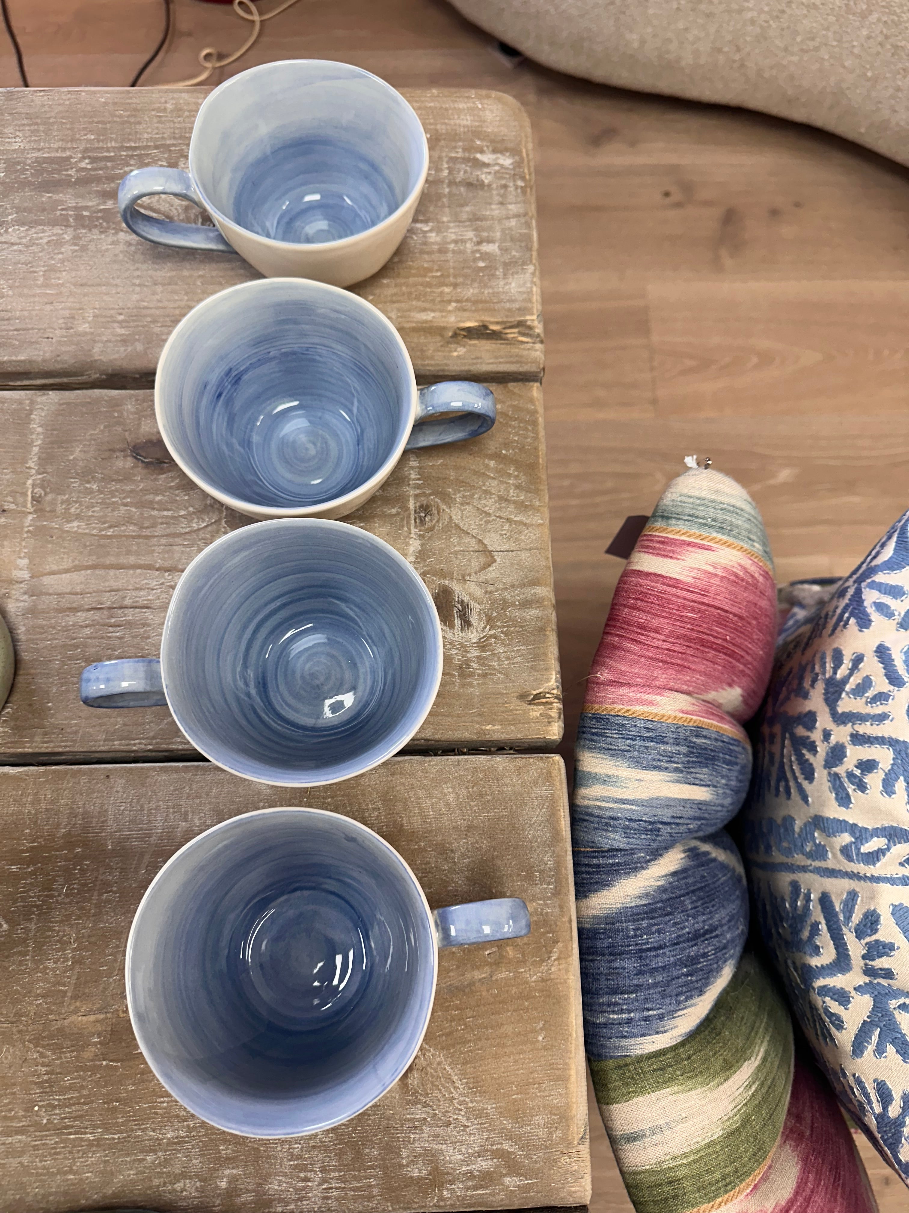 hand glazed ceramic Mug - Blue ombre