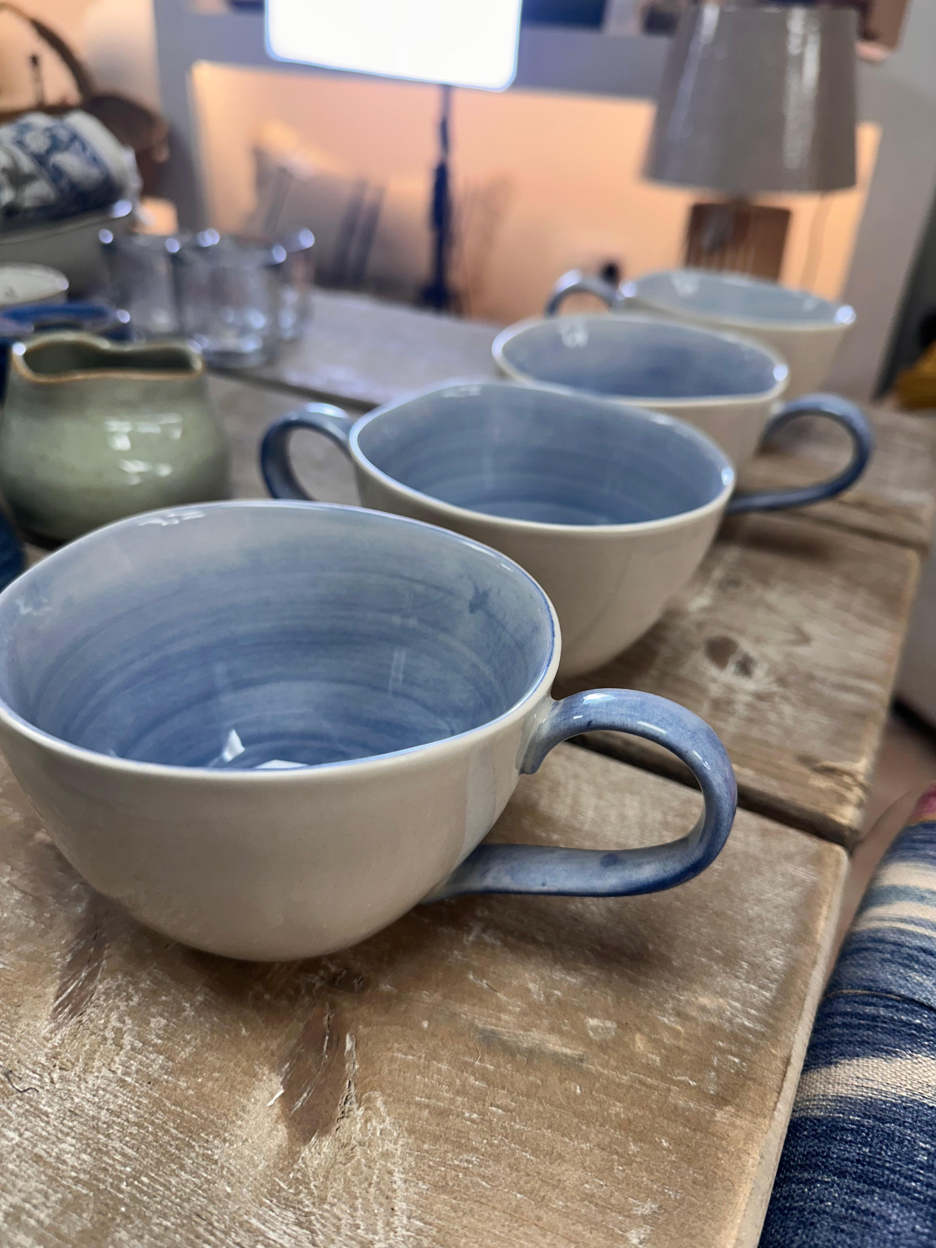 hand glazed ceramic Mug - Blue ombre