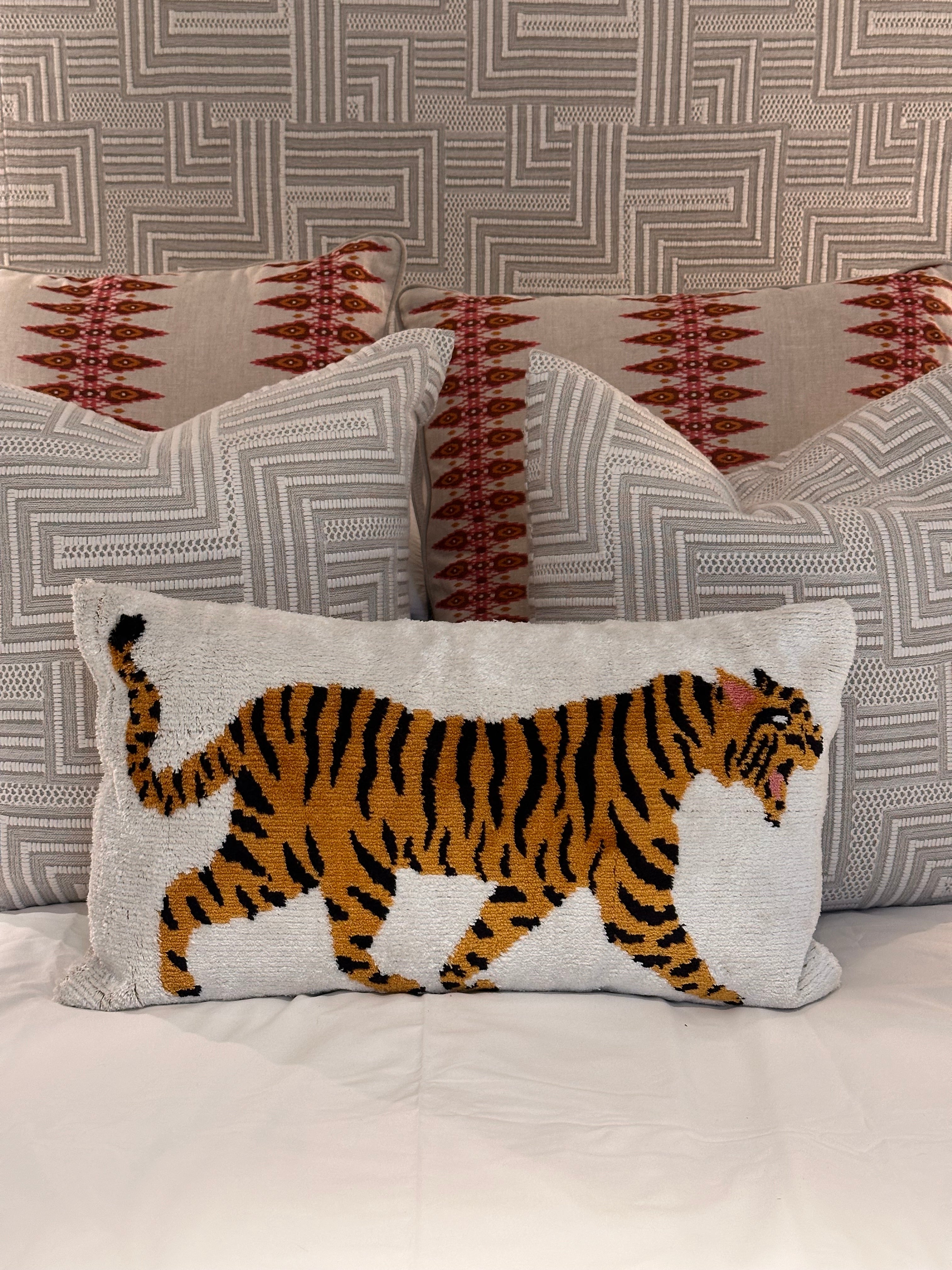 Textured Tiger Animal Cushion