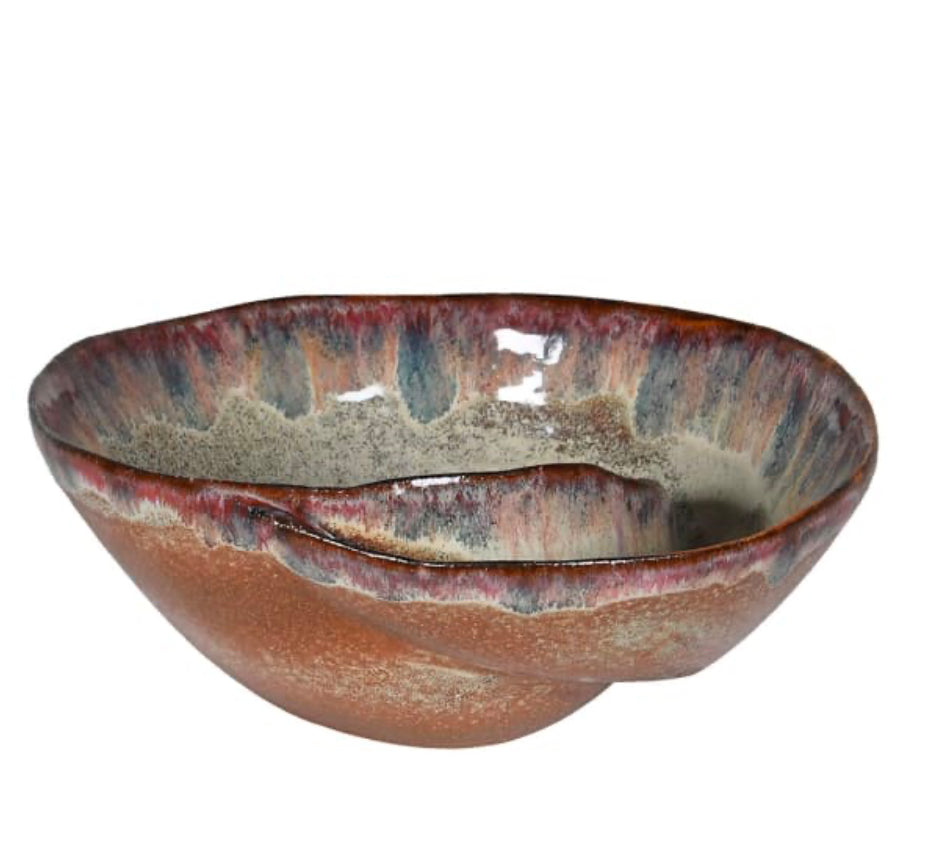 Brown Ombre Shell Effect Bowl