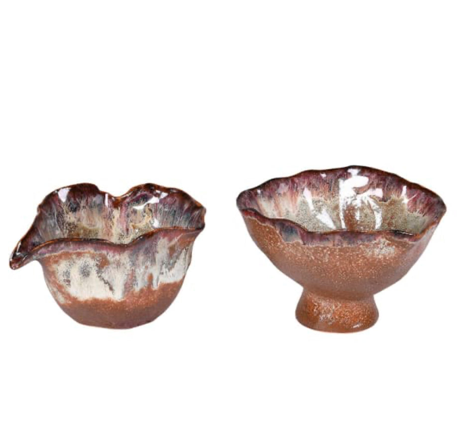 set of two Ombre milk jug and sugar pot