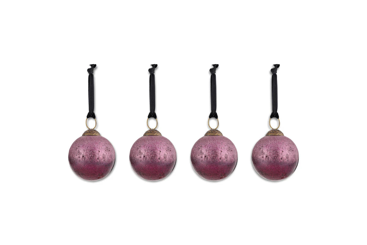 Pannee Round Baubles - Ruby (Set of 4)