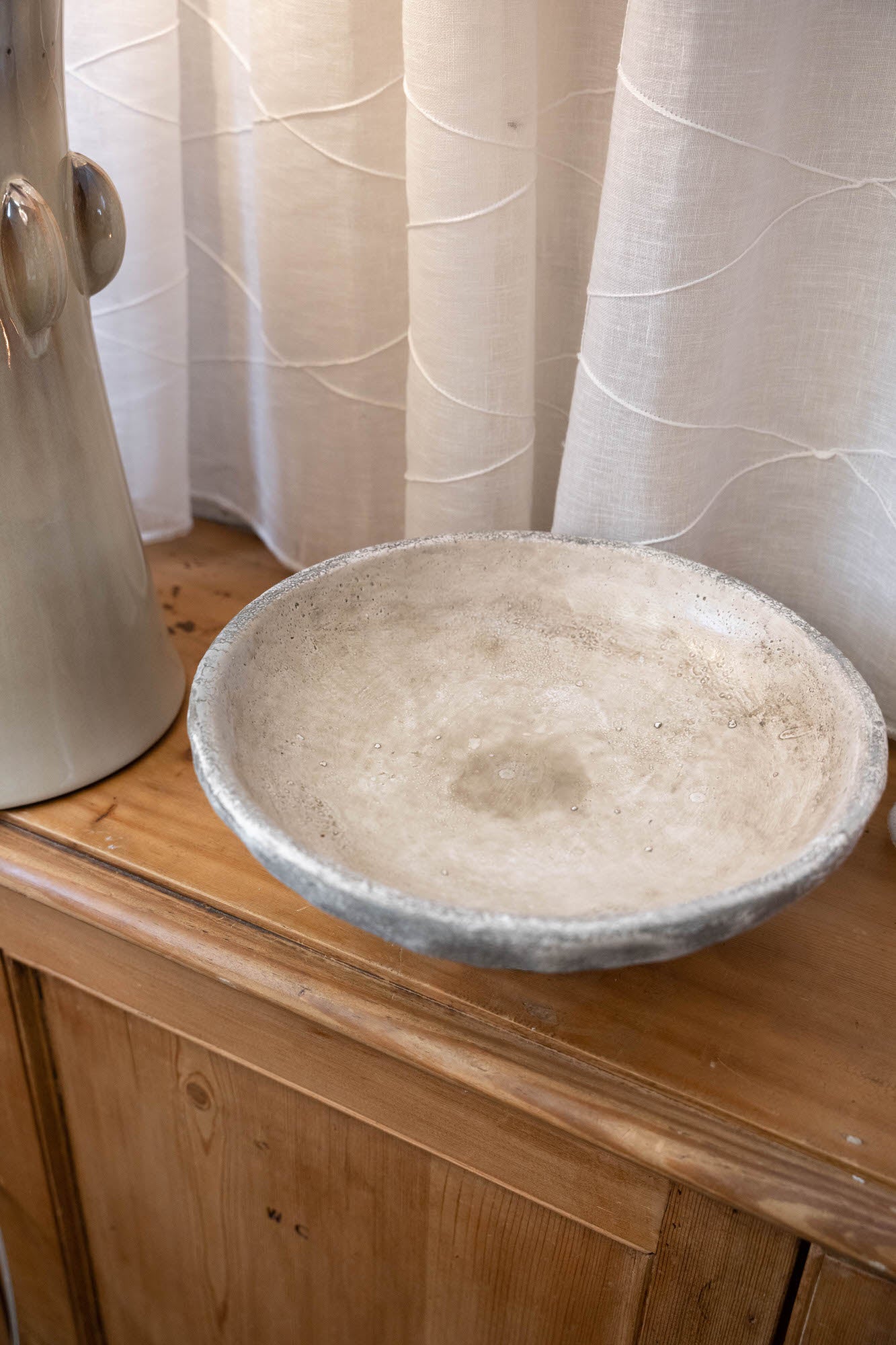 Earthy Distressed Footed Bowl