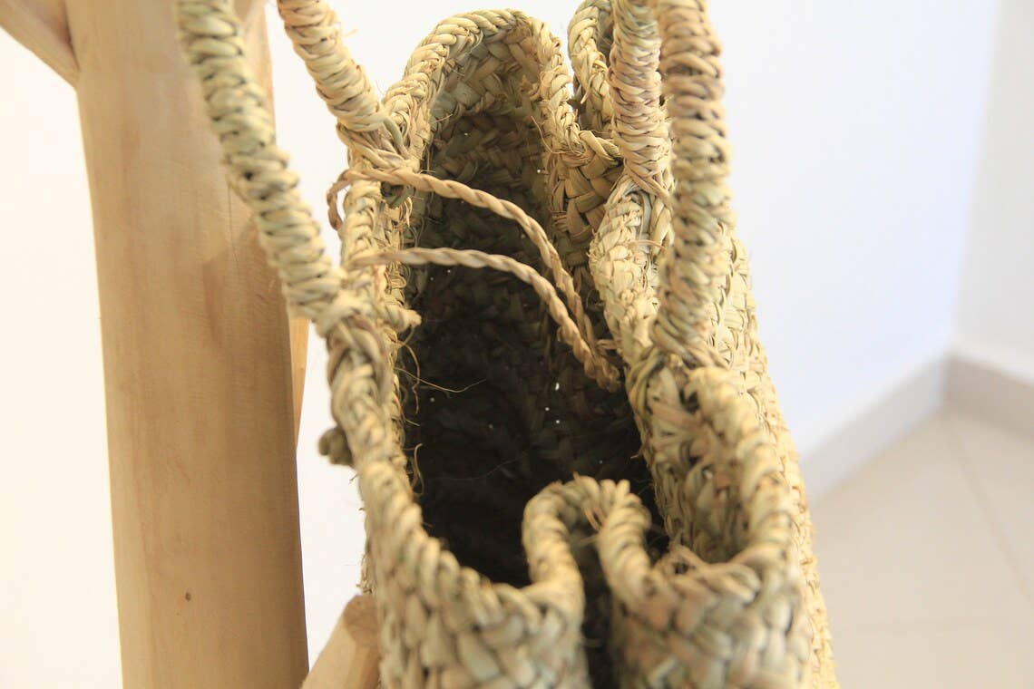 Moroccan Basket, French Baskets, Straw Natural Handbag