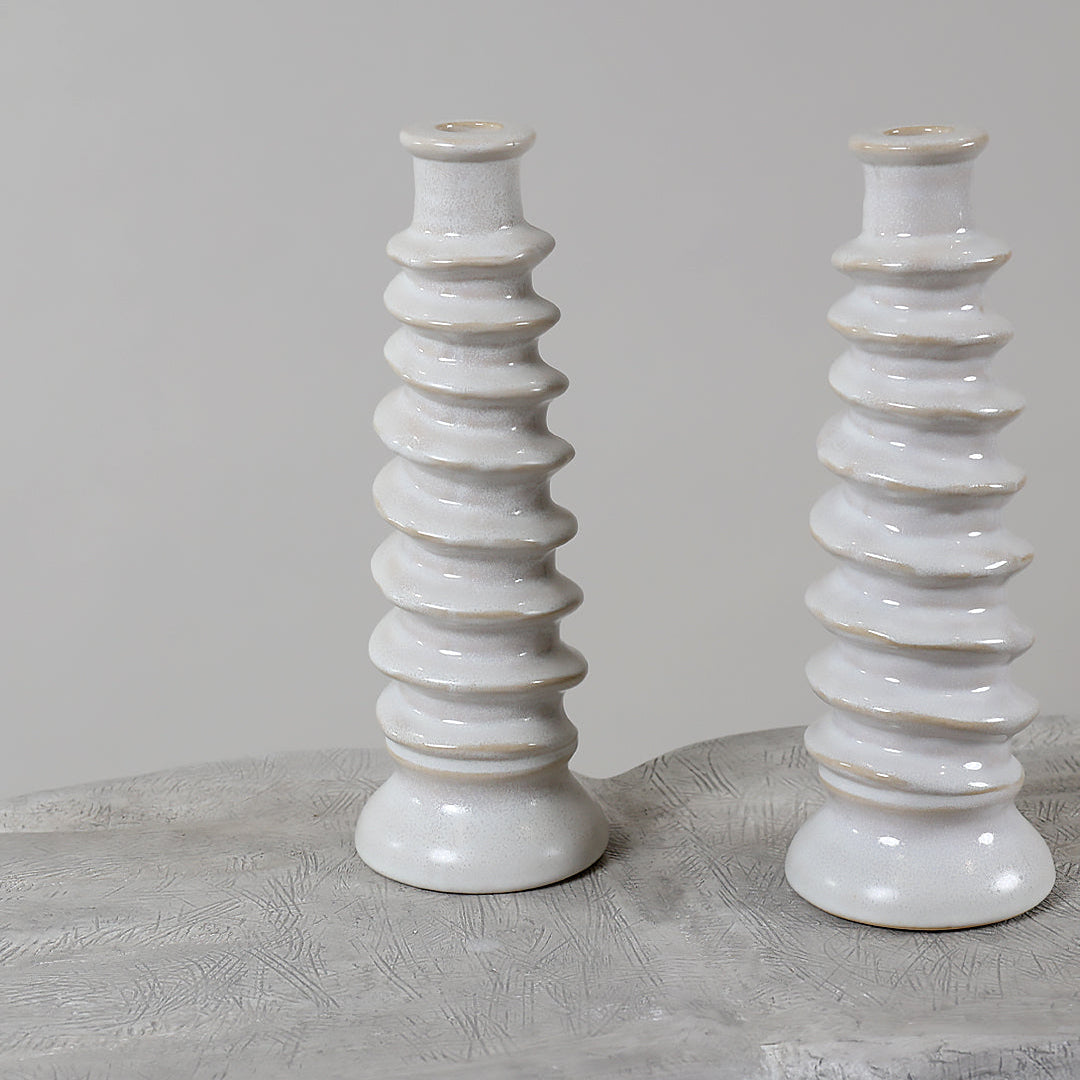 Large Spindle Candle Holder