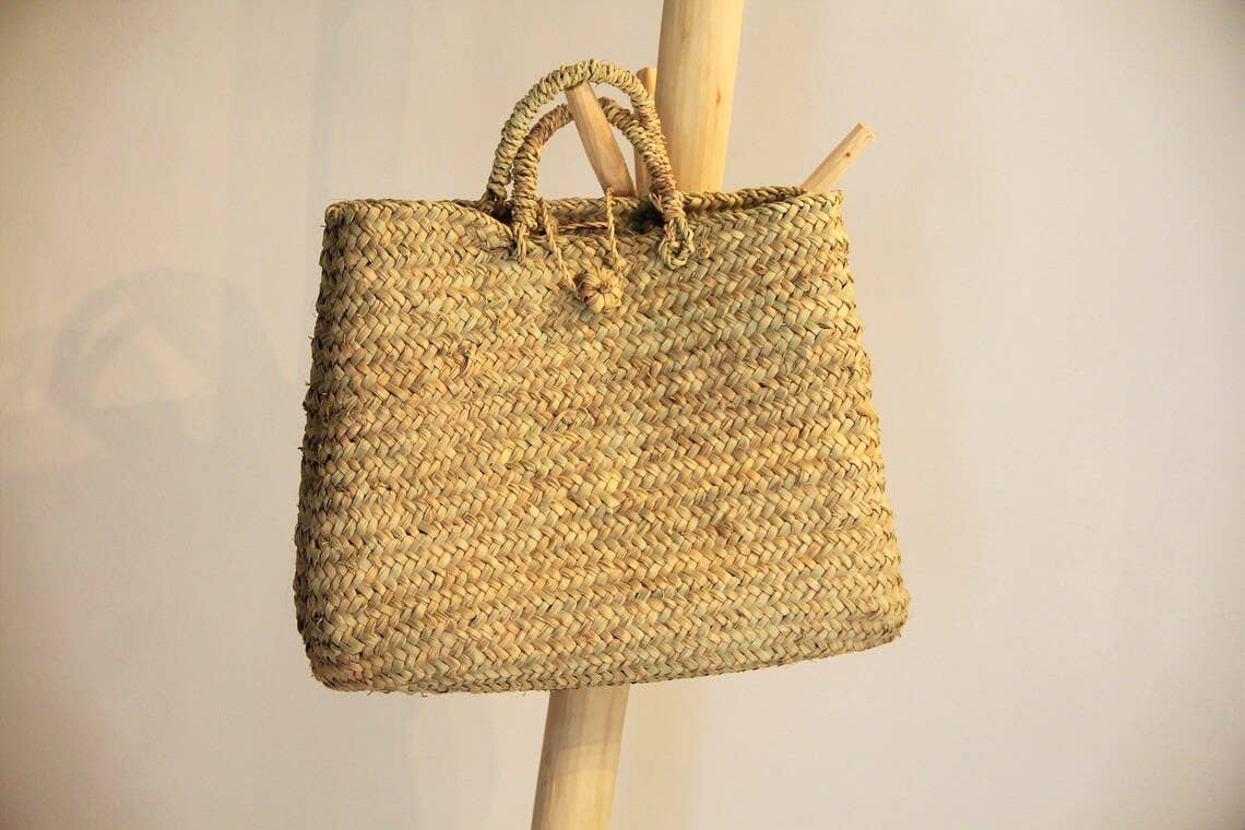 Moroccan Basket, French Baskets, Straw Natural Handbag