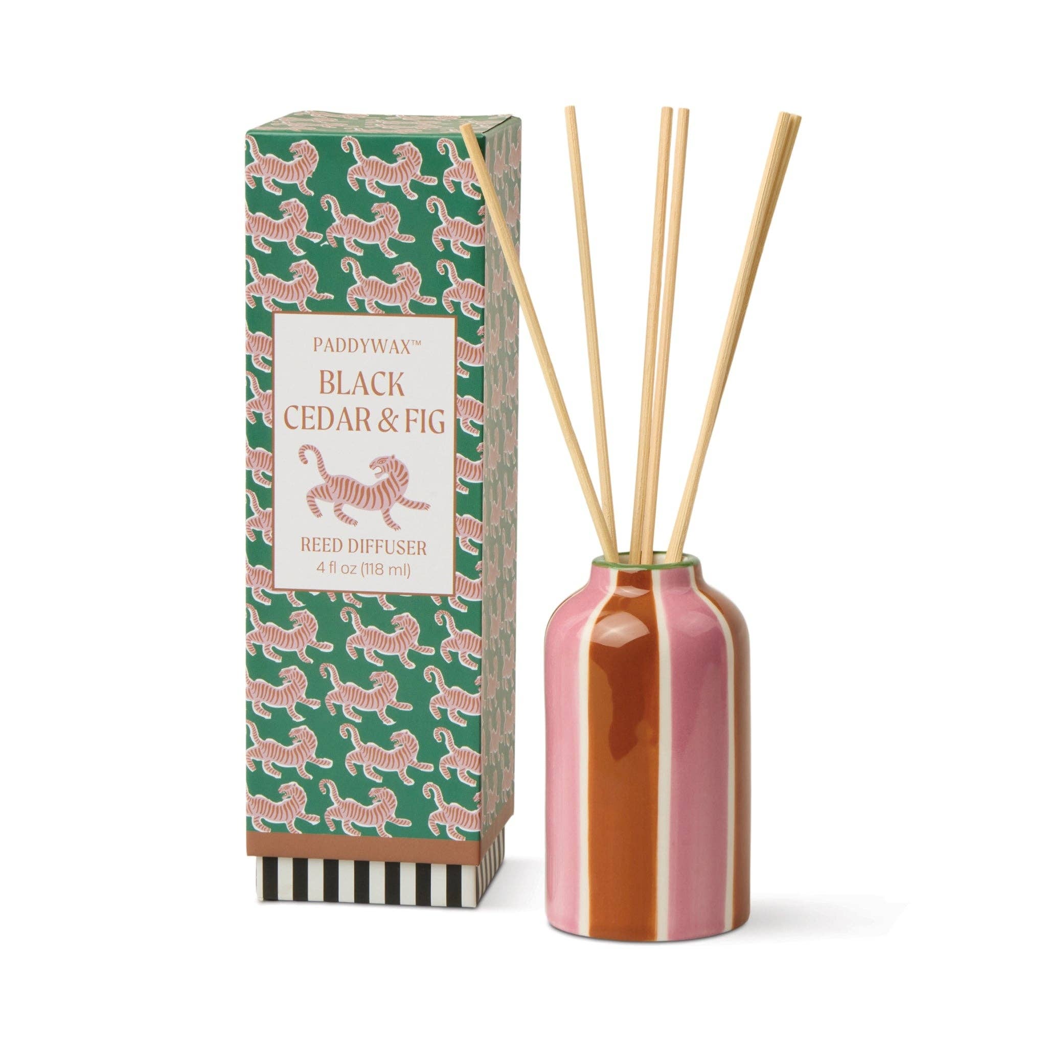 Paddywax A Dopo Tiger Ceramic Diffuser - Black Cedar & Fig