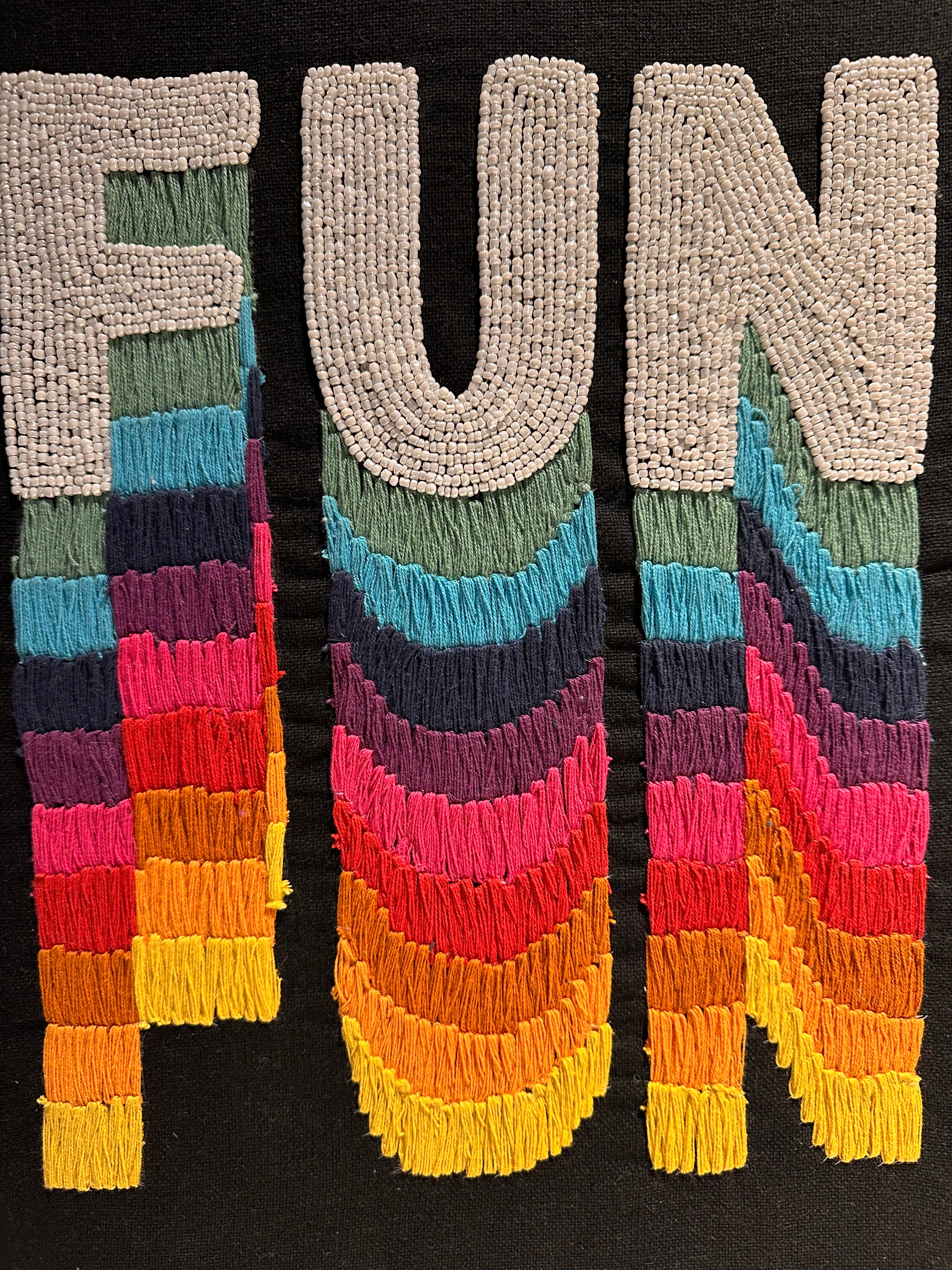 Embroidered ‘fun’ Art Work