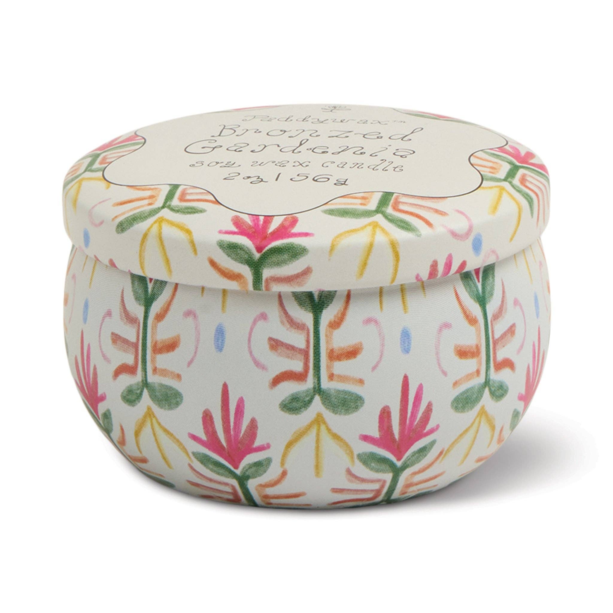 Paddywax Tulip Tin Candle - Bronzed Gardenia