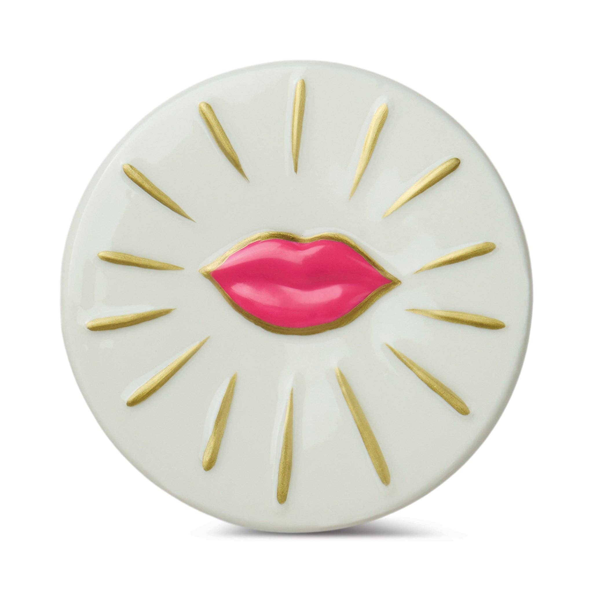 Paddywax Charmed Glass Candle Lips - Smoked Cherry
