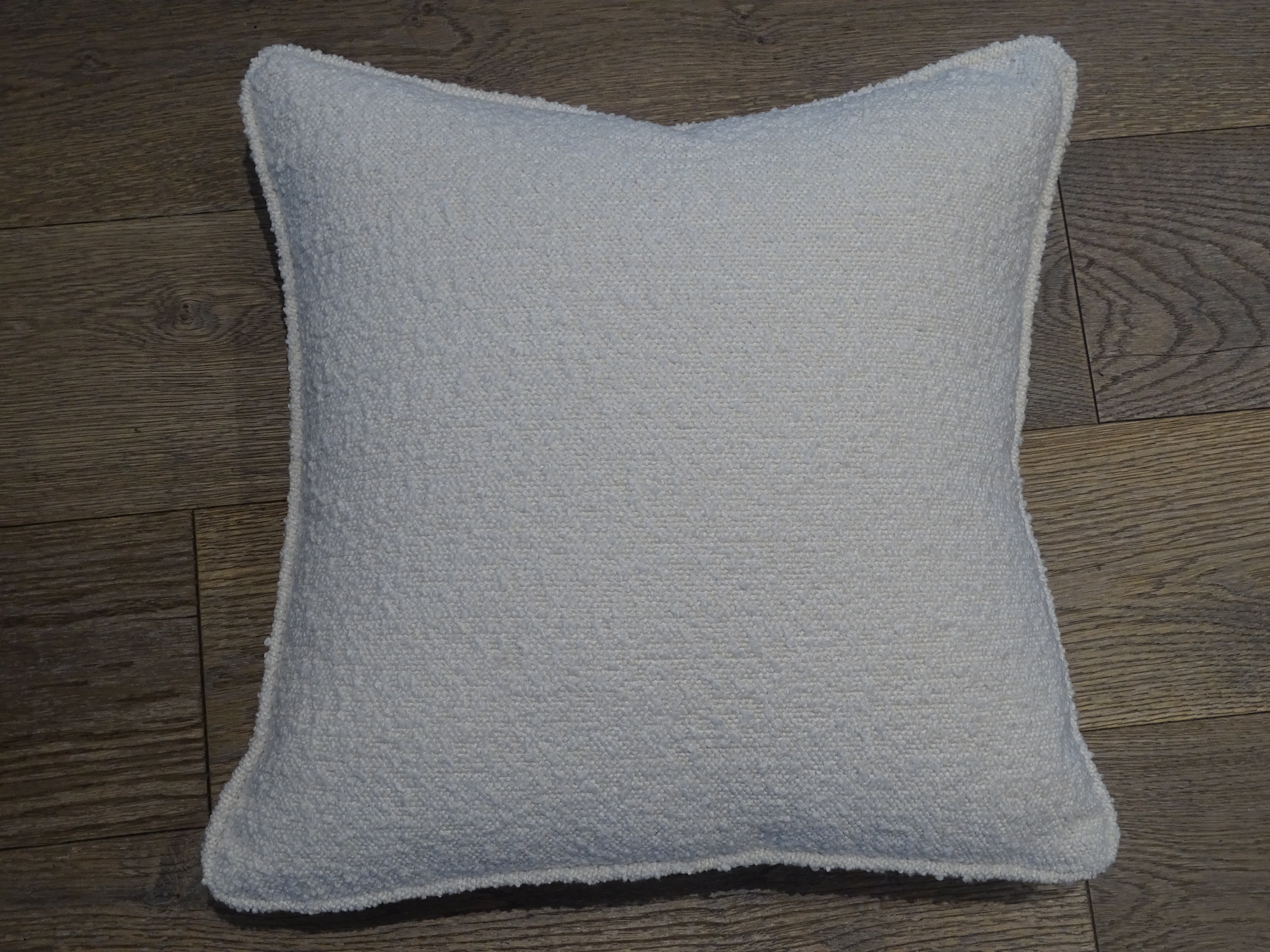 Boucle Textured Cushion 20 inches with Boucle Piping