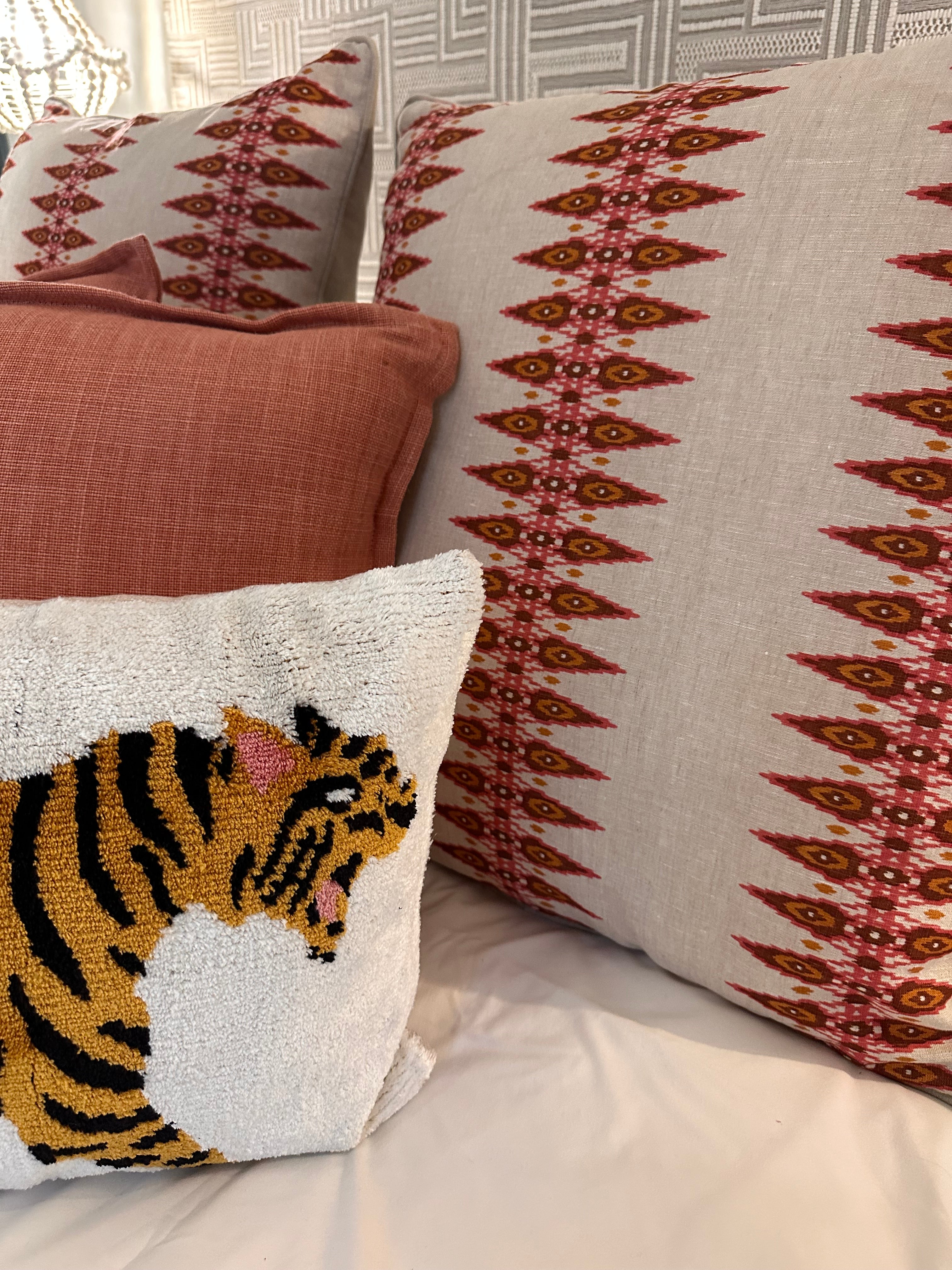 Jane Churchill Priya stripe large Scatter Cushion cover