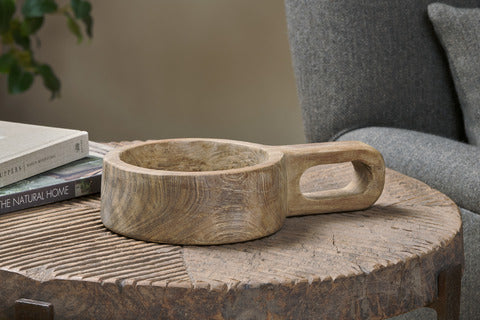 Nkuku Okara Reclaimed Wood Traditional storage pot