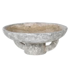 Earthy Distressed Footed Bowl