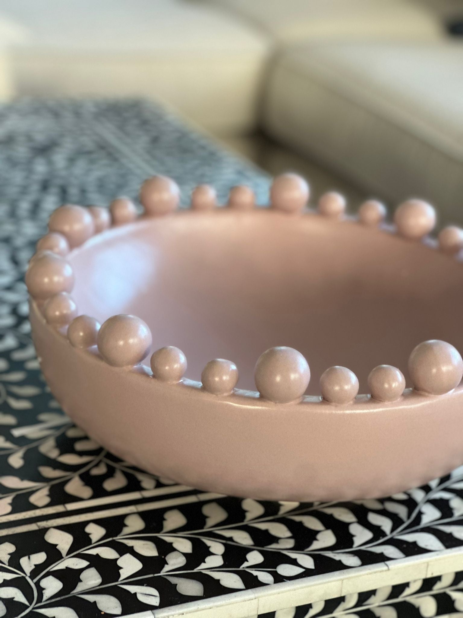 Matt Blush Bobble Bowl