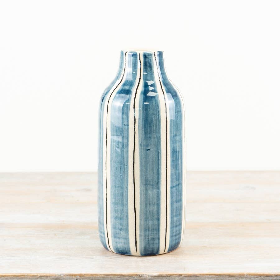 Bottle Striped Vase, 30.5cm