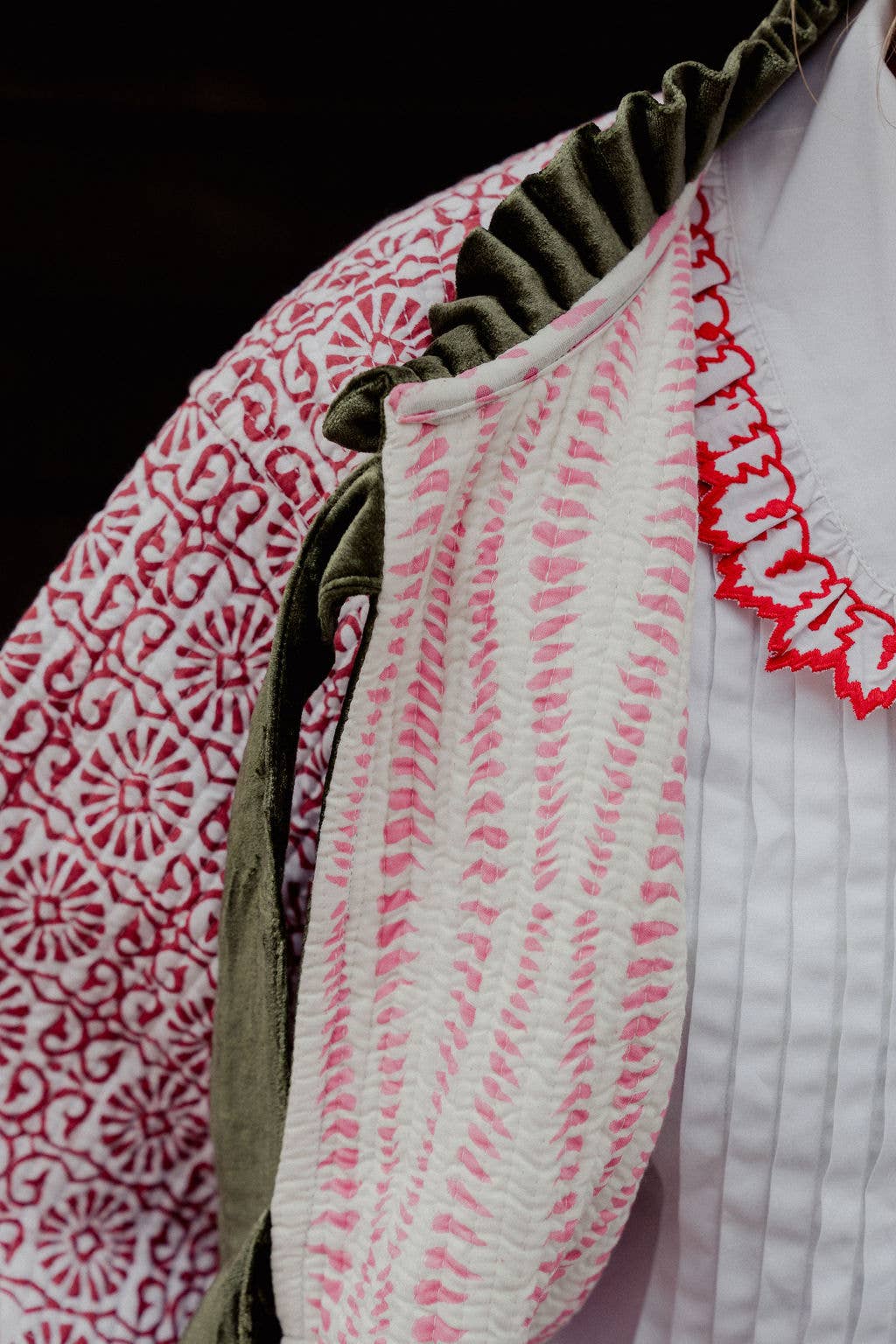Twizzell Reversible Jacket - Red with Pink Reverse