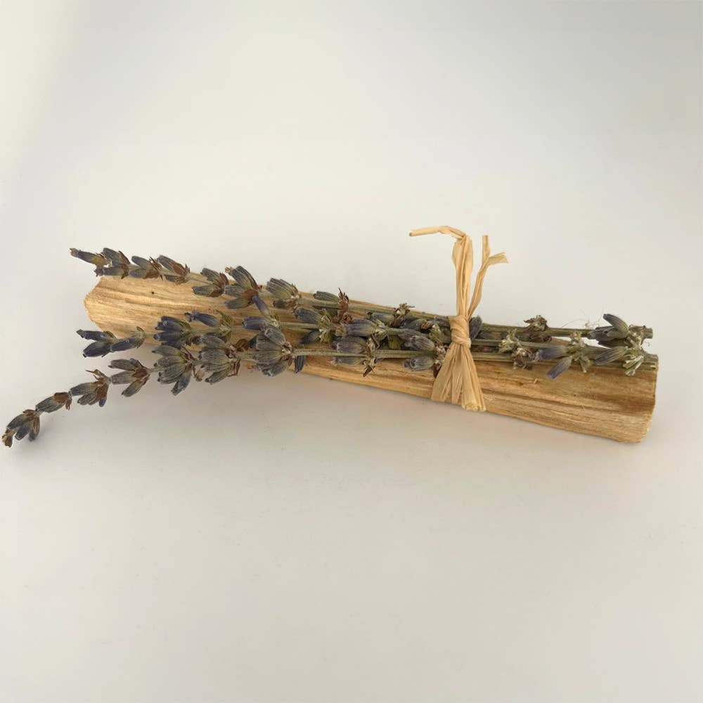 Mini Smudge Cluster, Palo Santo with Lavender 4"