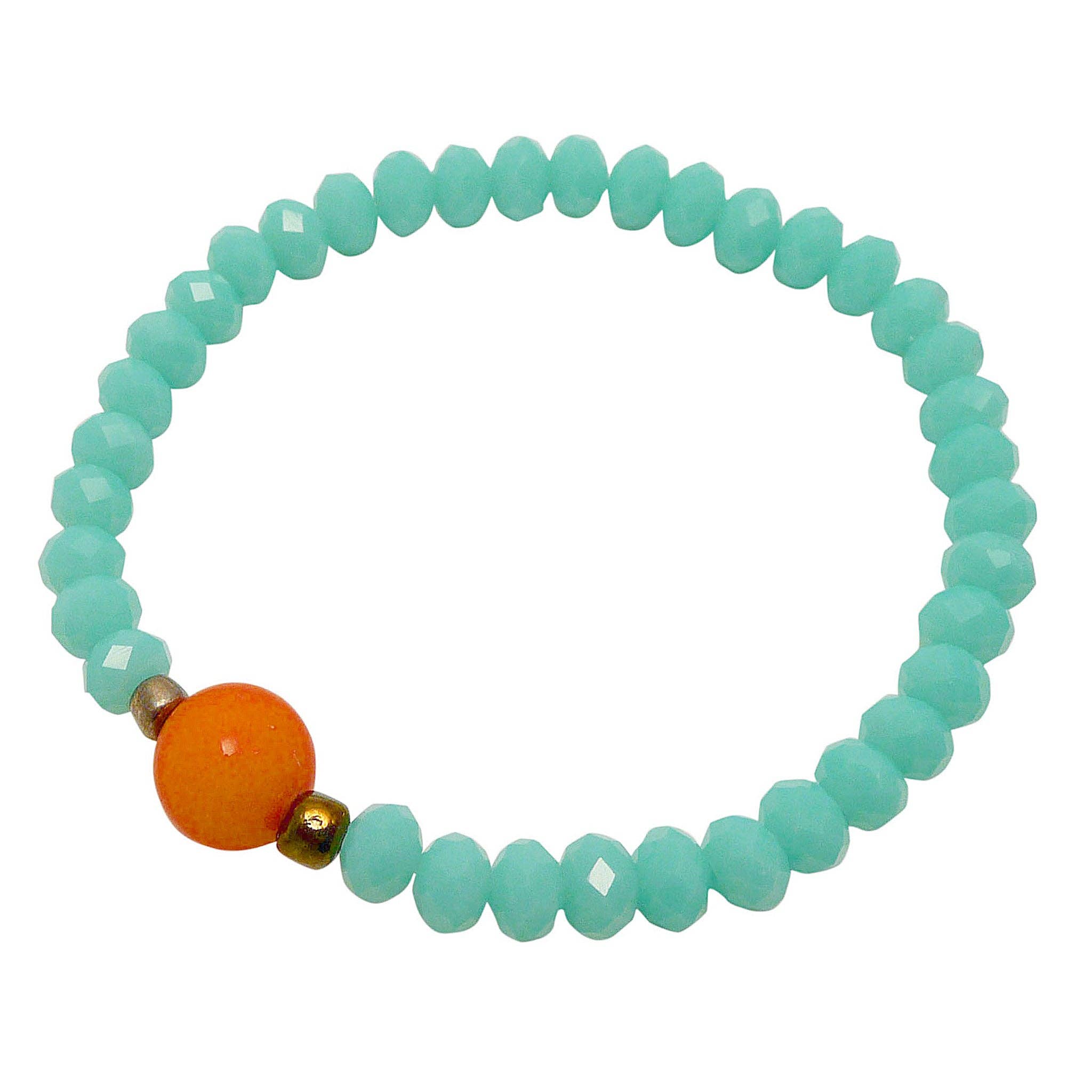 Turquoise Peach bracelet
