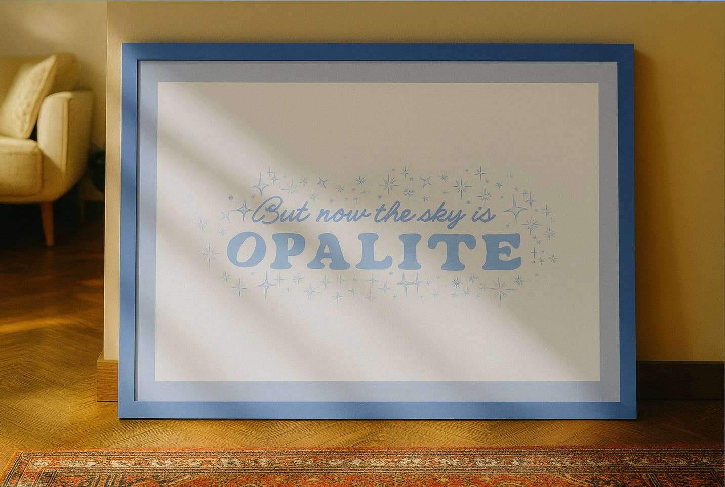 But now the sky is opalite Taylor Swift inspired print: A4