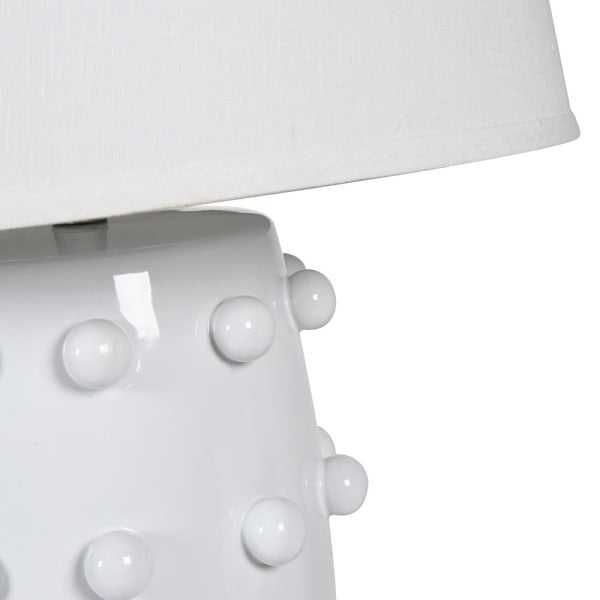 Textured table ceramic lamp